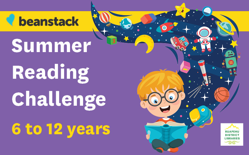 Beanstack Summer Reading Challenge for 612 years Ruapehu District